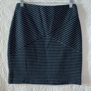 J. JILL Ponte Striped Pencil Skirt